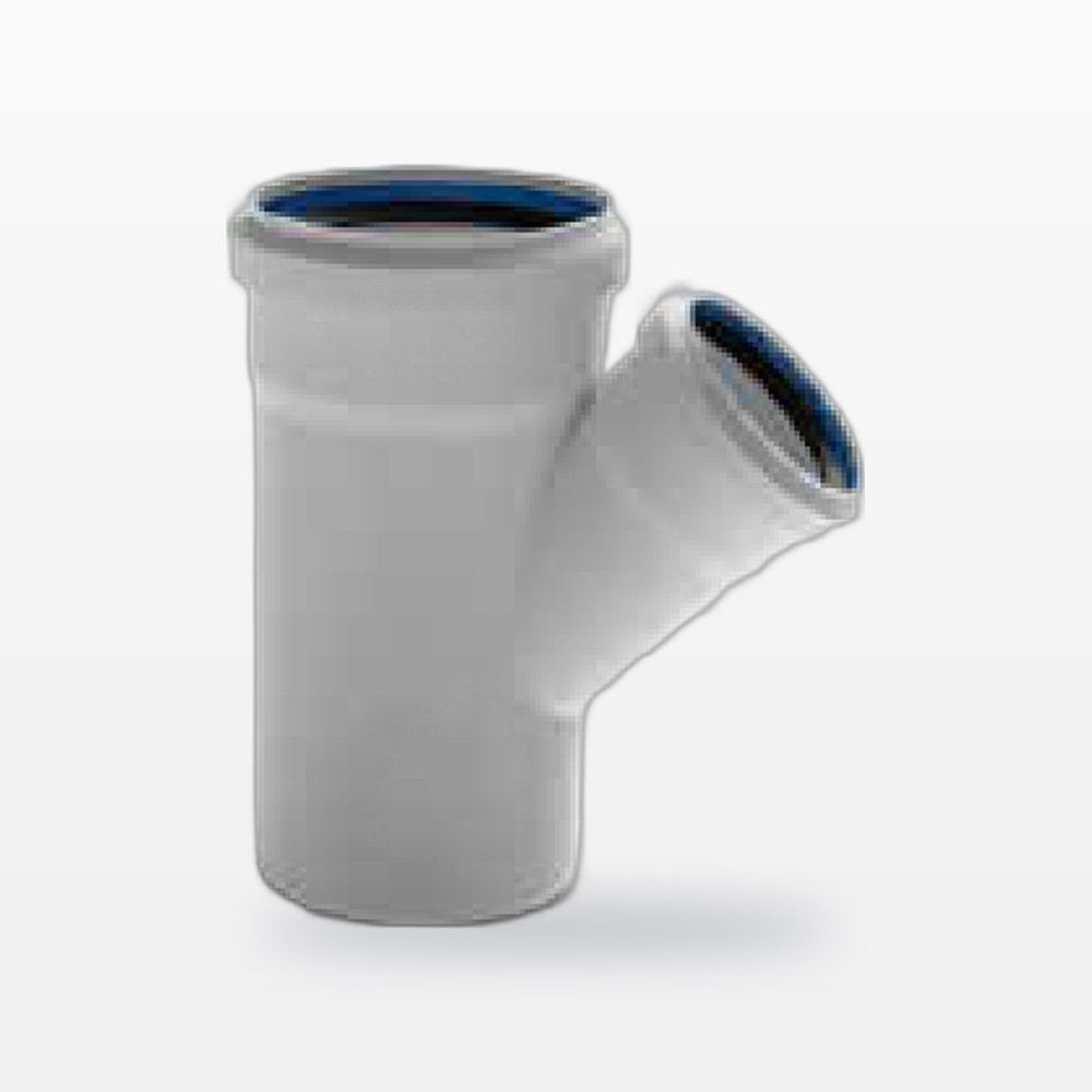 PVC Pis Su Tek Çatal 45°