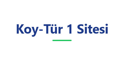 Koy-Tür 1 Sitesi