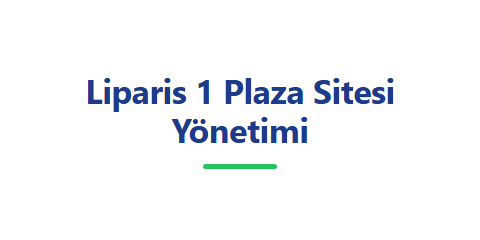 Liparis 1 Plaza Sitesi