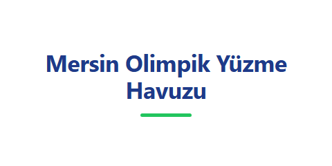 Mersin Olimpik Yüzme Havuzu
