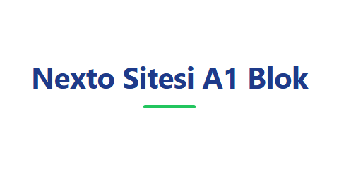 Nexto Sitesi A1 Blok